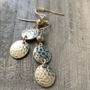 Silver costume jewelry earrings